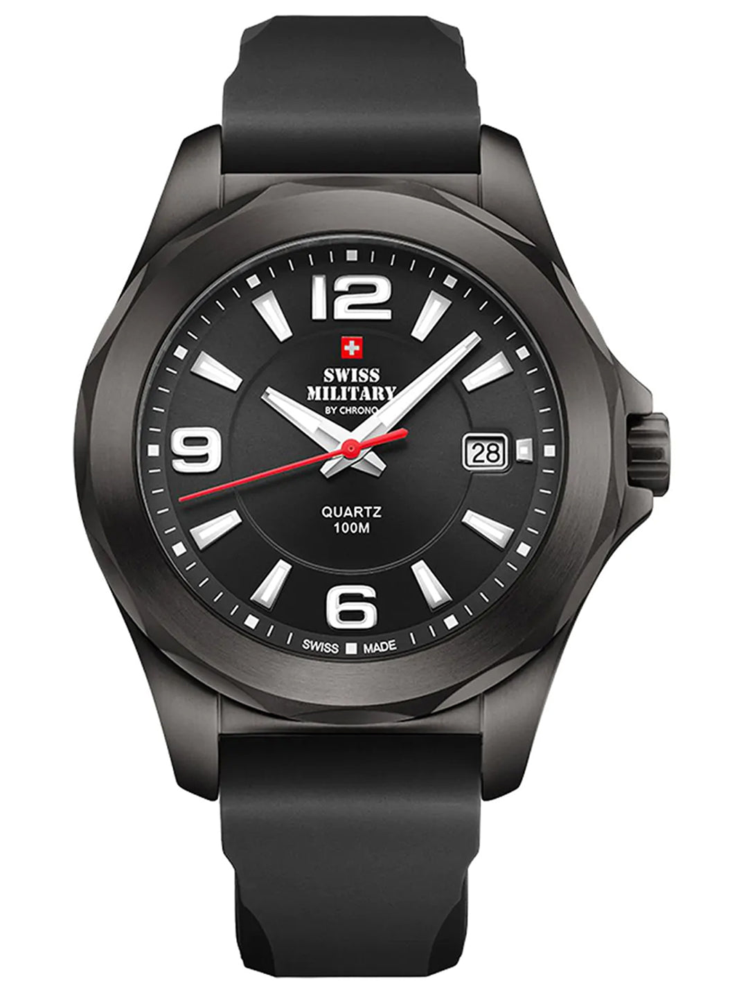 Swiss Military by Chrono Swiss Made Black Dial Chronograph Watch for Gents - SM34099.03