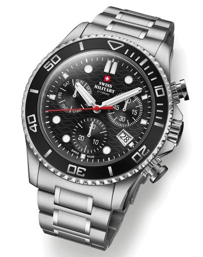 Swiss Military Swiss Made The stylish military chronograph Quartz Gents Watch - SM34101.01