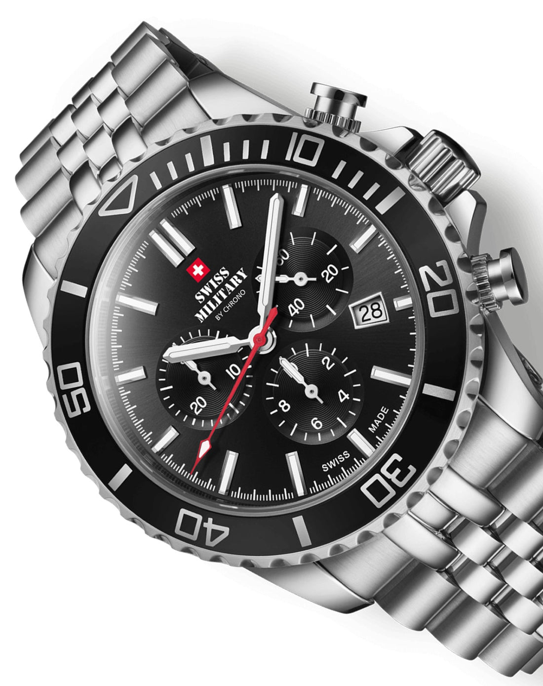 Swiss Military Swiss Made Sports Chronograph Quartz Gents Watch - SM34103.01