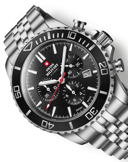 Swiss Military Swiss Made Sports Chronograph Quartz Gents Watch - SM34103.01