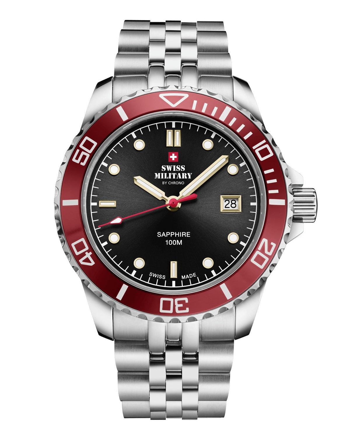 Swiss Military By Chrono Swiss Made Sports Quartz Gents Watch 42mm SM34109.04