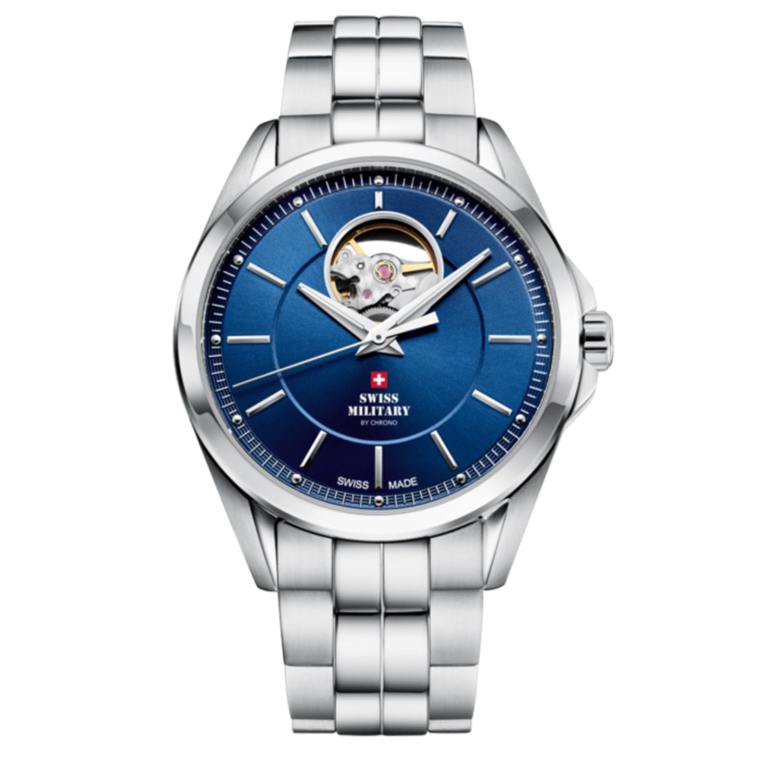 Swiss Military by Chrono Swiss Made Blue Dial Analog Watch for Gents - SMA34085.23