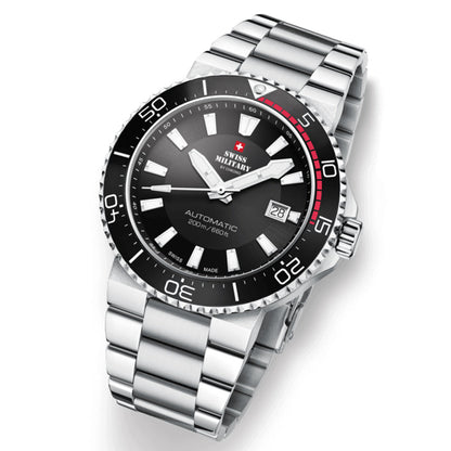 Swiss Military by Chrono Swiss Made Black Dial Analog Watch for Gents - SMA34086.01