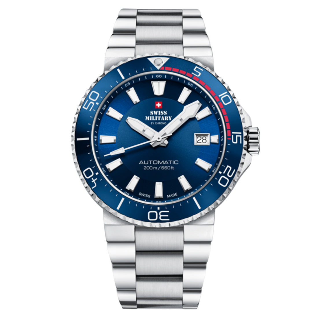 Swiss Military by Chrono Swiss Made Blue Dial Analog Watch for Gents - SMA34086.02