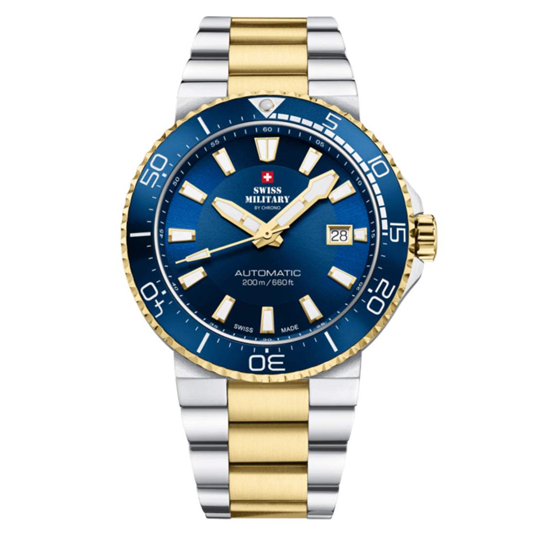 Swiss Military by Chrono Swiss Made Blue Dial Analog Watch for Gents - SMA34086.03
