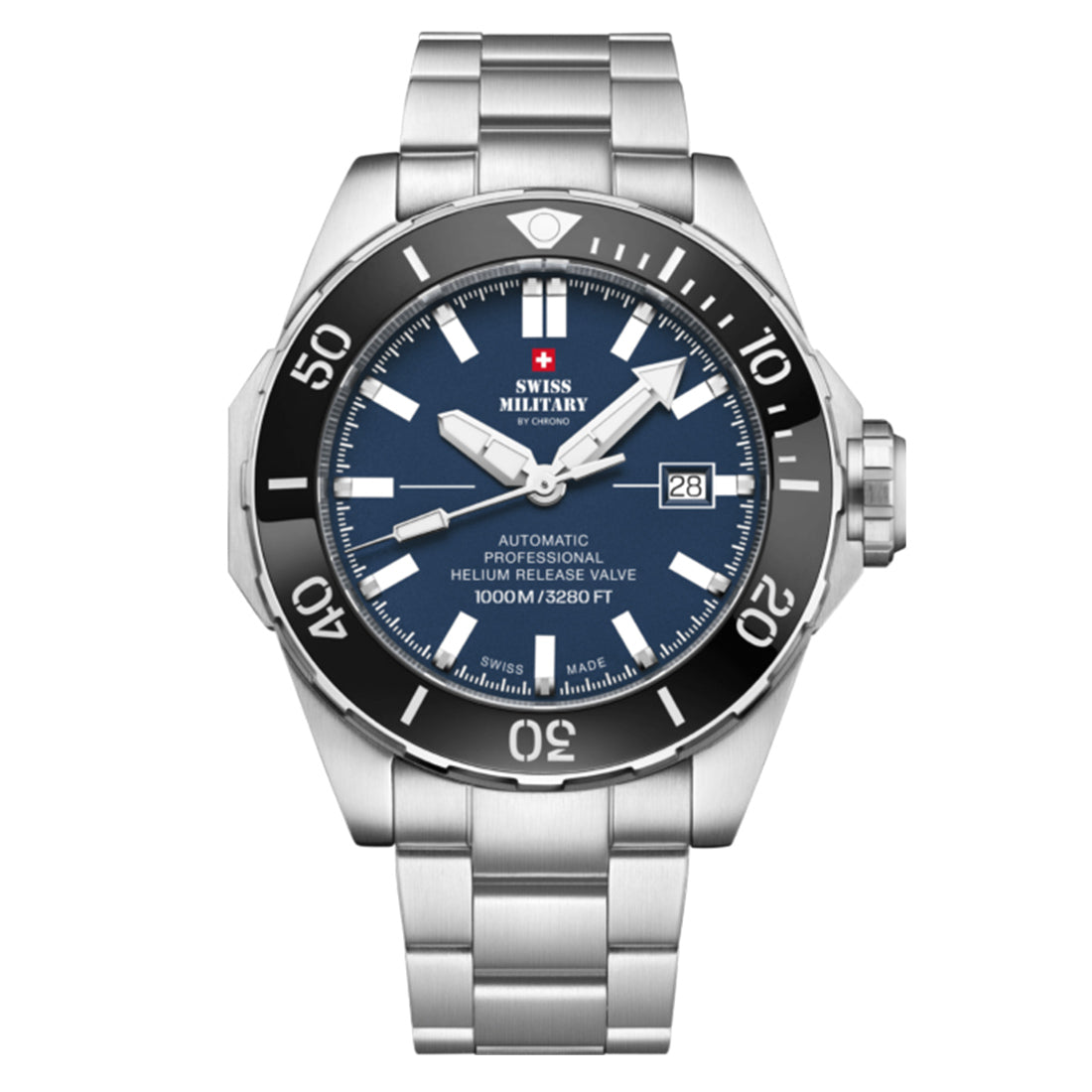Swiss Military by Chrono Swiss Made Blue Dial Analog Watch for Gents - SMA34092.02