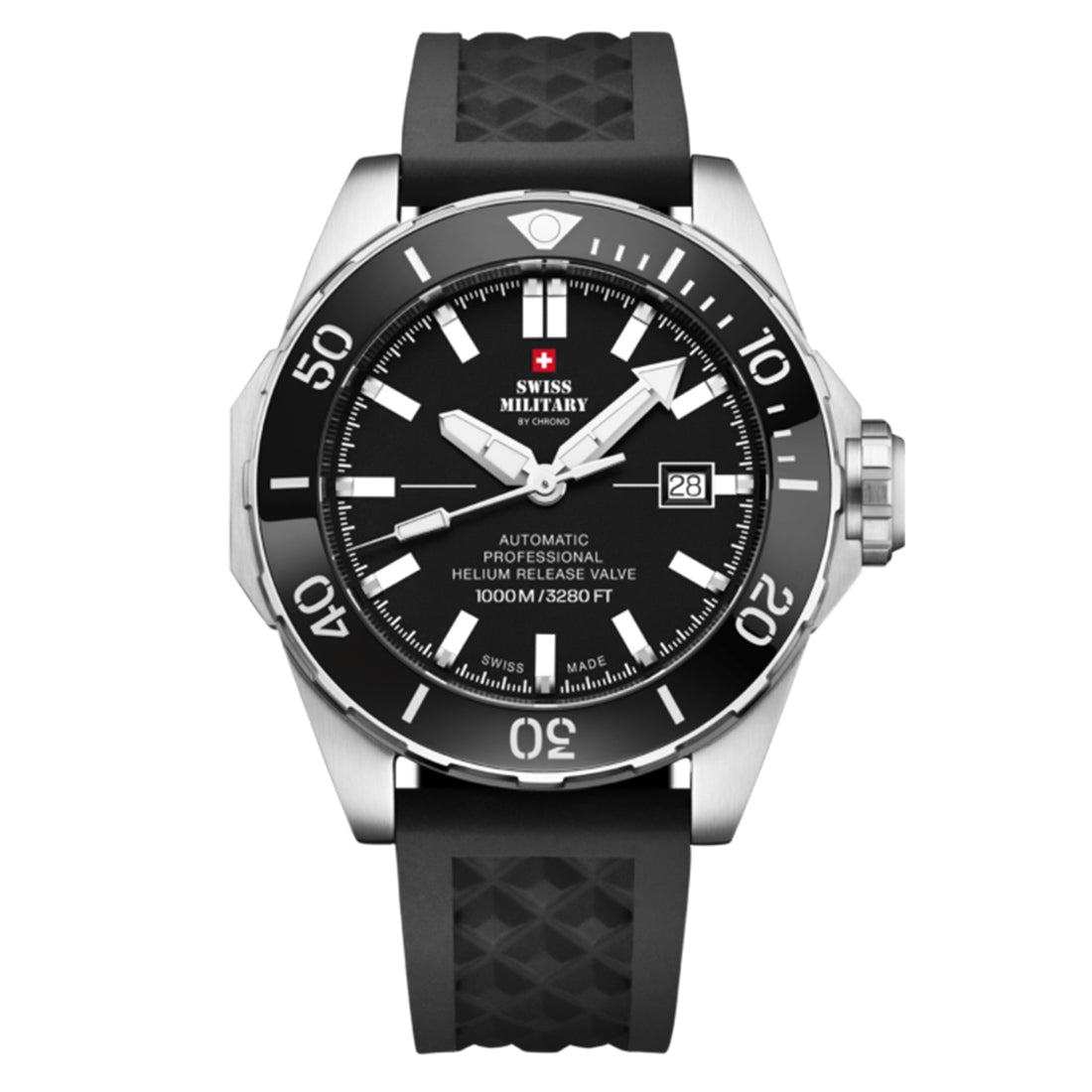 Swiss Military by Chrono Swiss Made Black Dial Analog Watch for Gents - SMA34092.04