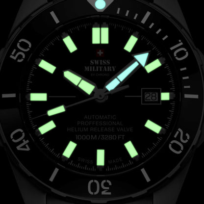 Swiss Military by Chrono Swiss Made Black Dial Analog Watch for Gents - SMA34092.04