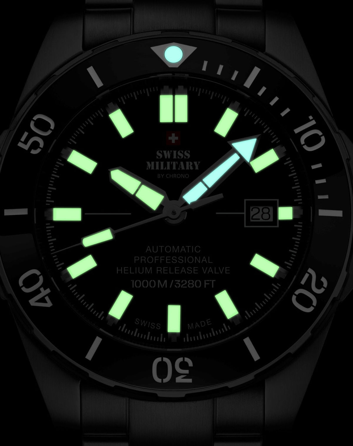 Swiss Military By Chrono Swiss Made Dive Automatic Gents Watch 45mm SMA34092.07