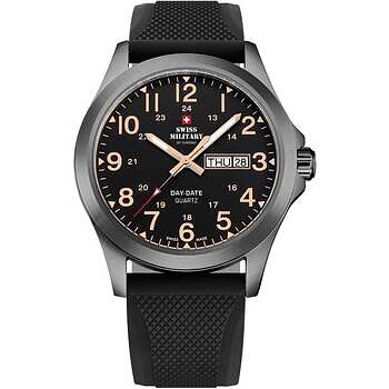 Swiss Military By Chrono Swiss Made Quartz Black Dial Analog Watch For Gents - SMP36040.31