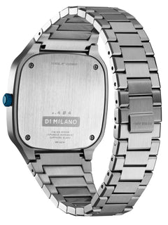 D1 Milano Square Silver Dial Quartz Watch for Men - SQBJ01