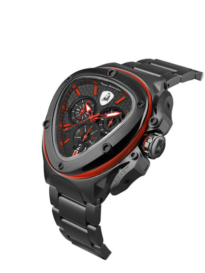 Tonino Lamborghini Spyder Quartz  Black Dial Analog Watch For Gents -  TL9XA-B