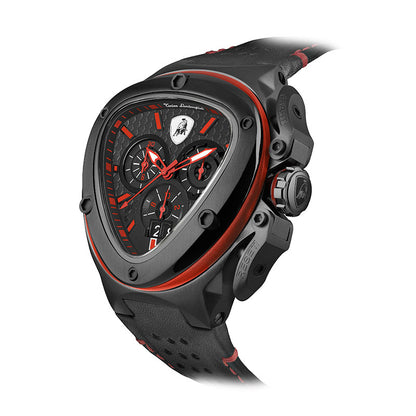 Tonino Lamborghini Spyder X Black With Embossed Honeycomb Pattern Watch For Men - TL9XA