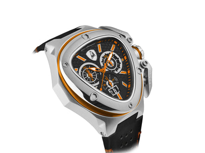 Tonino Lamborghini Spyder Quartz  Black Dial Analog Watch For Gents -  TL9XB-SS