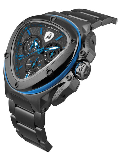 Tonino Lamborghini Spyder Quartz  Black Dial Analog Watch For Gents -  TL9XC-B