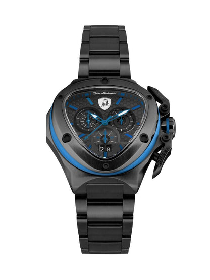 Tonino Lamborghini Spyder Quartz  Black Dial Analog Watch For Gents -  TL9XC-B