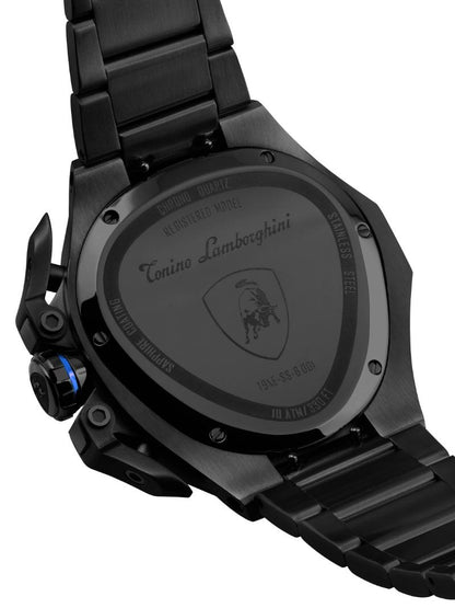 Tonino Lamborghini Spyder Quartz  Black Dial Analog Watch For Gents -  TL9XC-B