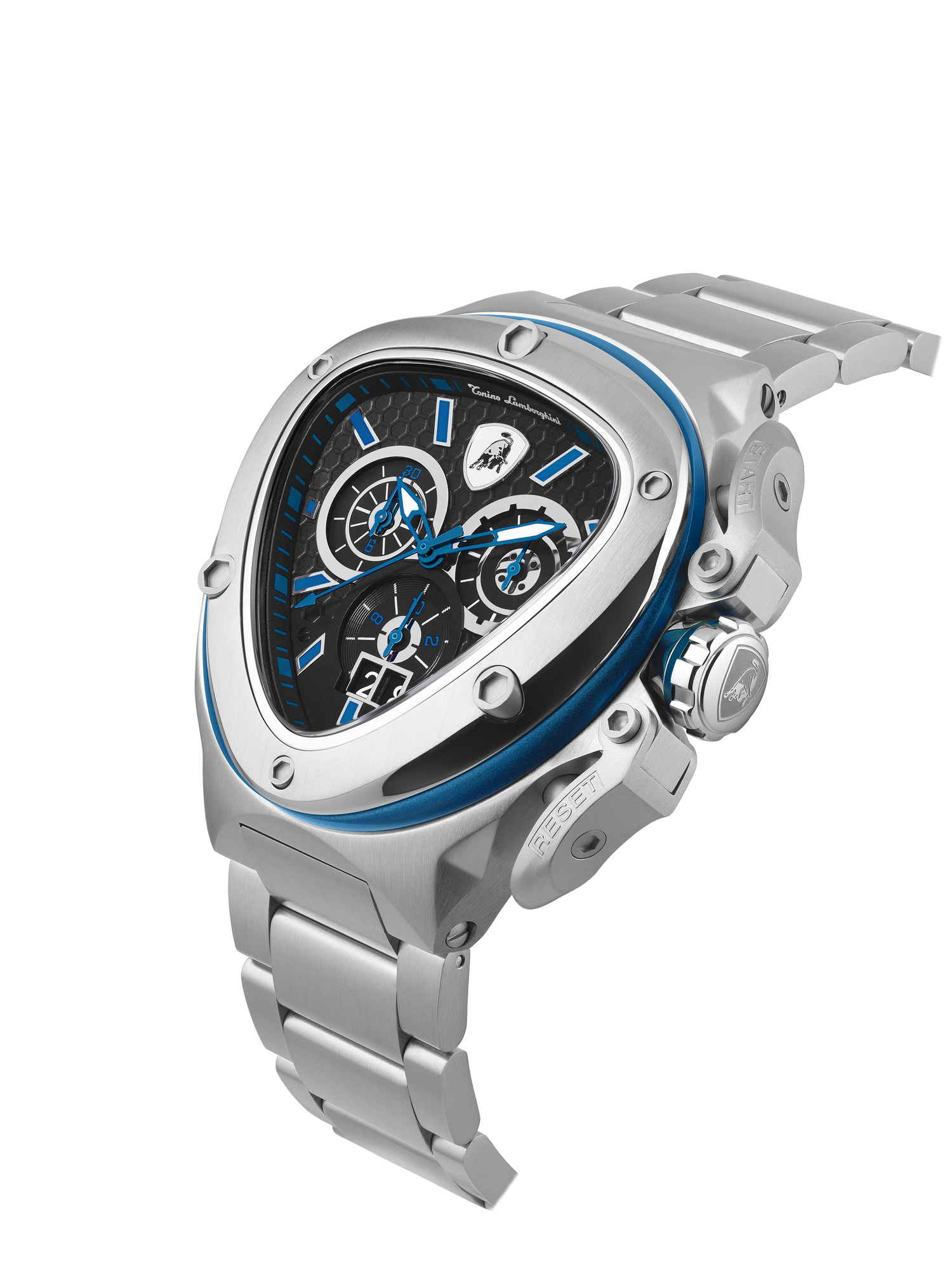 Tonino Lamborghini Spyder X Black With Embossed Honeycomb Pattern Watch For Men - TL9XC-SS-B