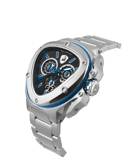 Tonino Lamborghini Spyder X Black With Embossed Honeycomb Pattern Watch For Men - TL9XC-SS-B