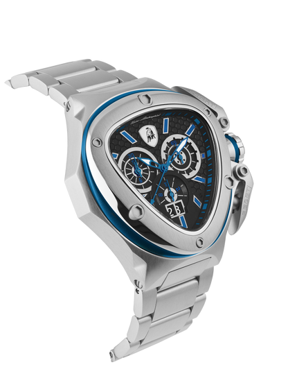 Tonino Lamborghini Spyder X Black With Embossed Honeycomb Pattern Watch For Men - TL9XC-SS-B