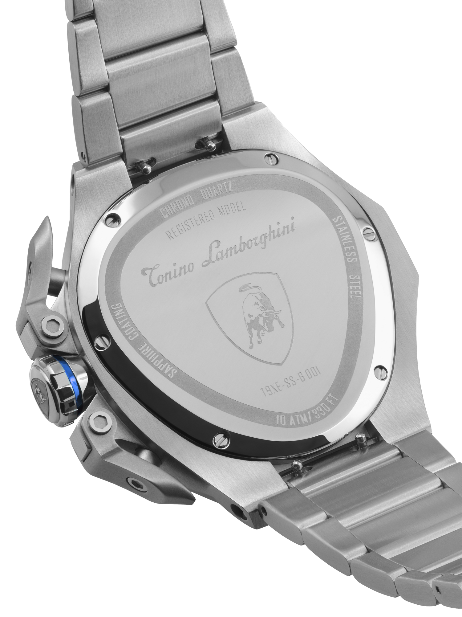 Tonino Lamborghini Spyder X Black With Embossed Honeycomb Pattern Watch For Men - TL9XC-SS-B