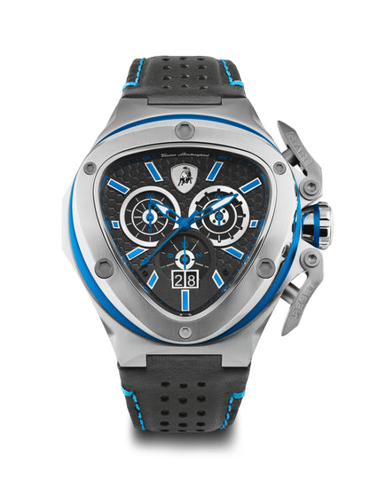 Tonino Lamborghini Spyder Quartz  Black Dial Analog Watch For Gents -  TL9XC-SS