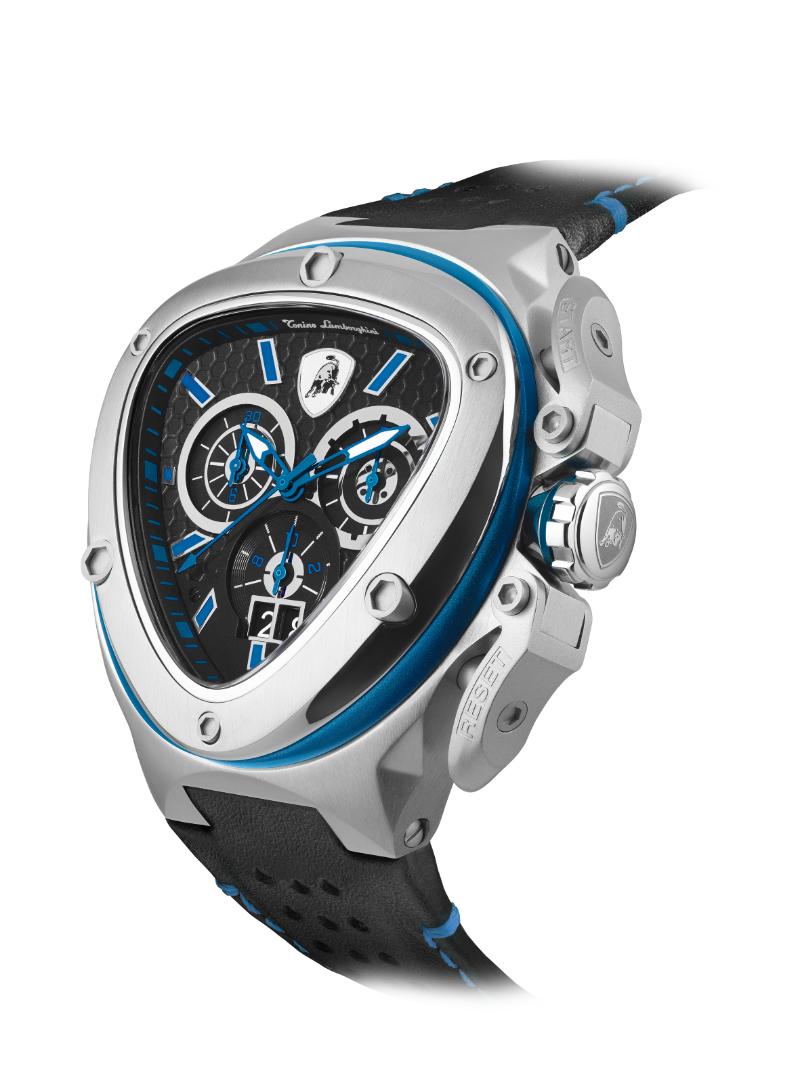 Tonino Lamborghini Spyder Quartz  Black Dial Analog Watch For Gents -  TL9XC-SS