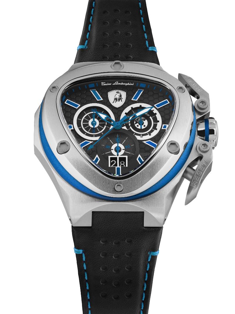 Tonino Lamborghini Spyder Quartz  Black Dial Analog Watch For Gents -  TL9XC-SS