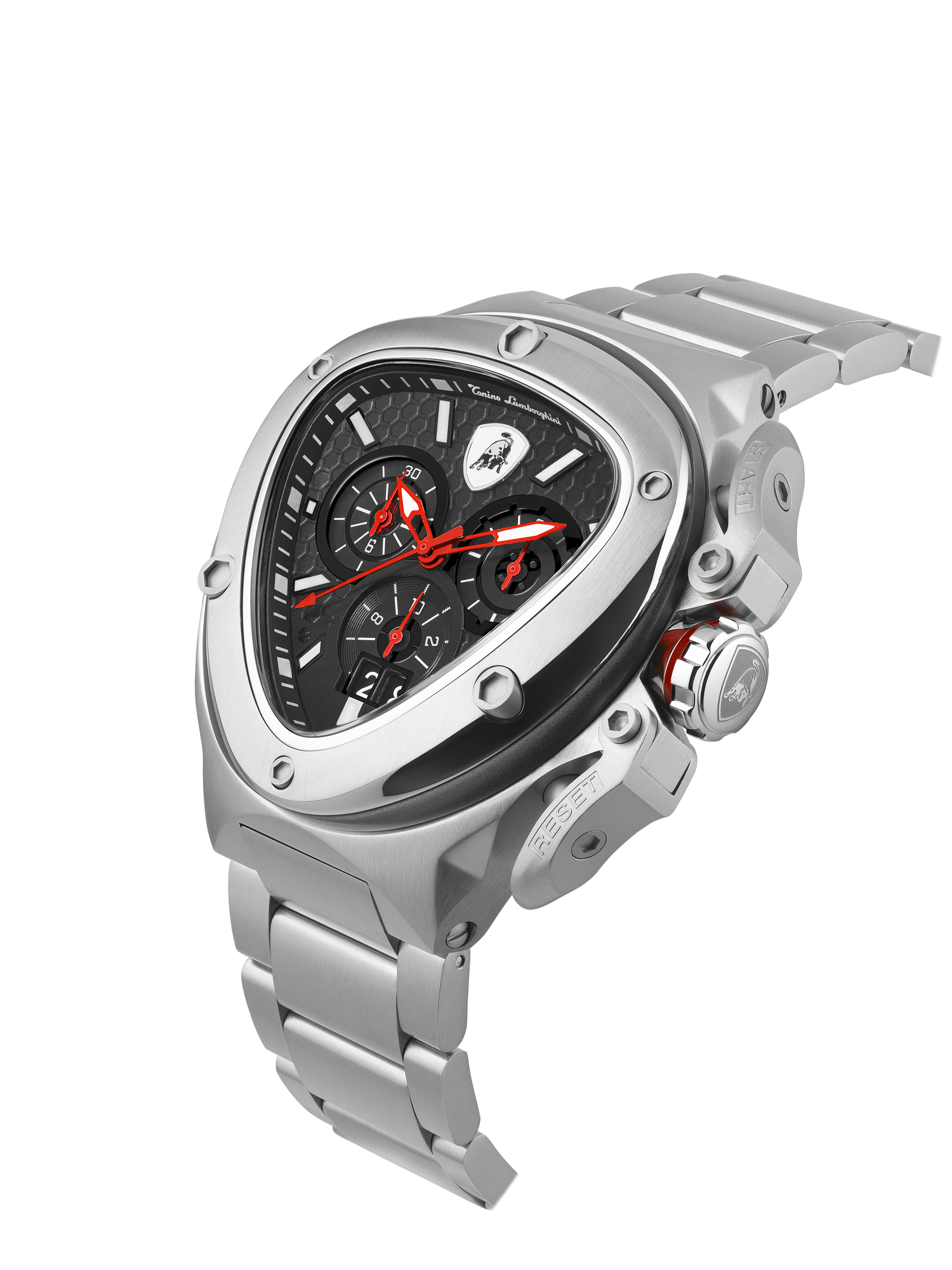 Tonino Lamborghini Spyder X Black With Embossed Honeycomb Pattern Watch For Men - TL9XD-SS-B