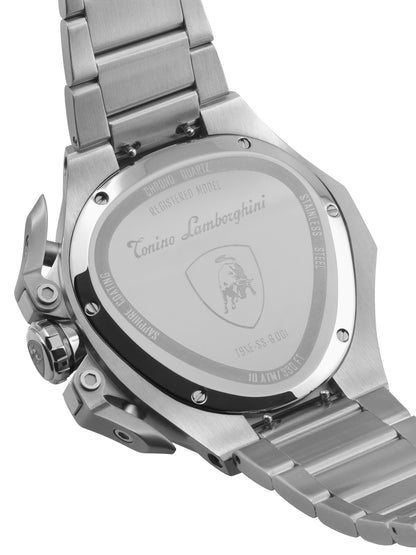 Tonino Lamborghini Spyder X Black With Embossed Honeycomb Pattern Watch For Men - TL9XD-SS-B