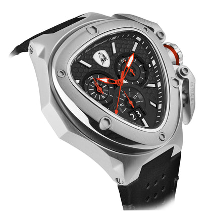 Tonino Lamborghini Spyder Quartz  Black Dial Analog Watch For Gents -  TL9XD-SS