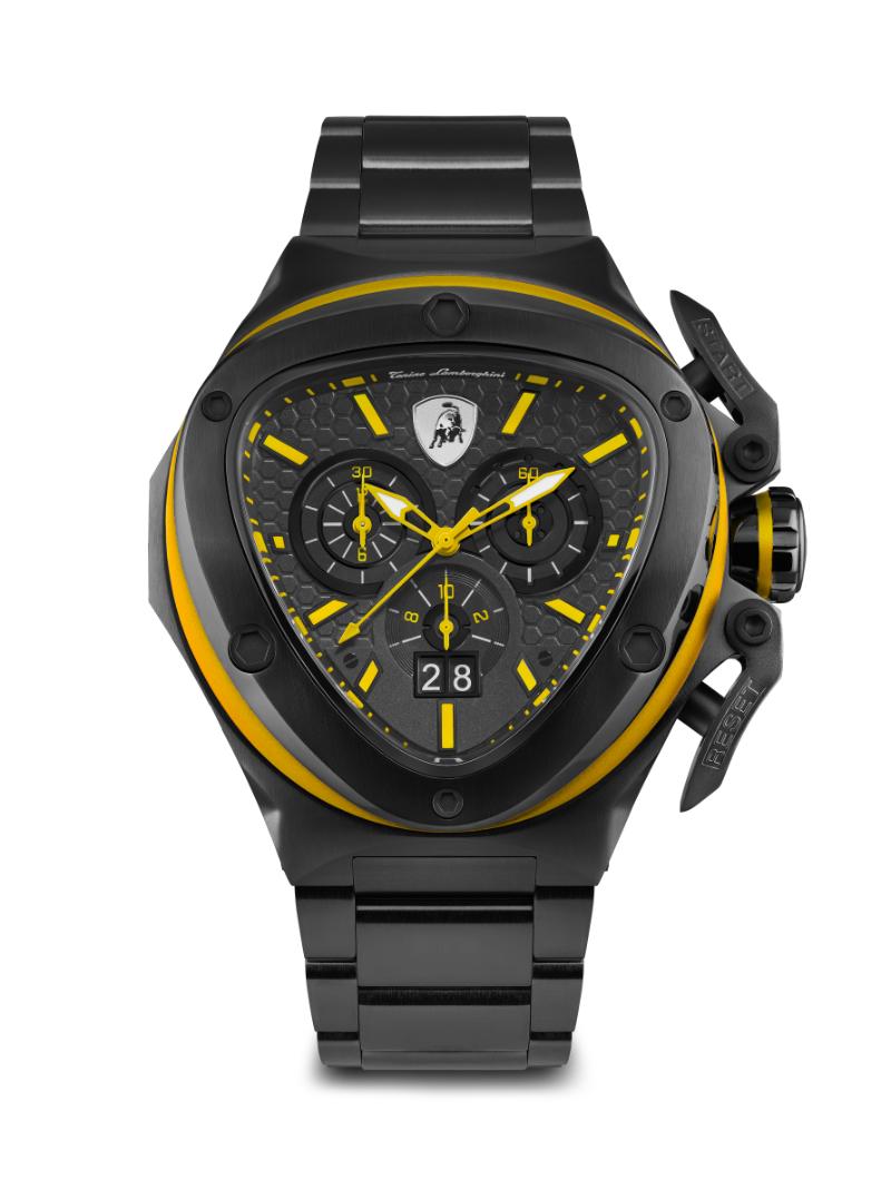 Tonino Lamborghini Spyder Quartz  Black Dial Analog Watch For Gents -  TL9XE-B