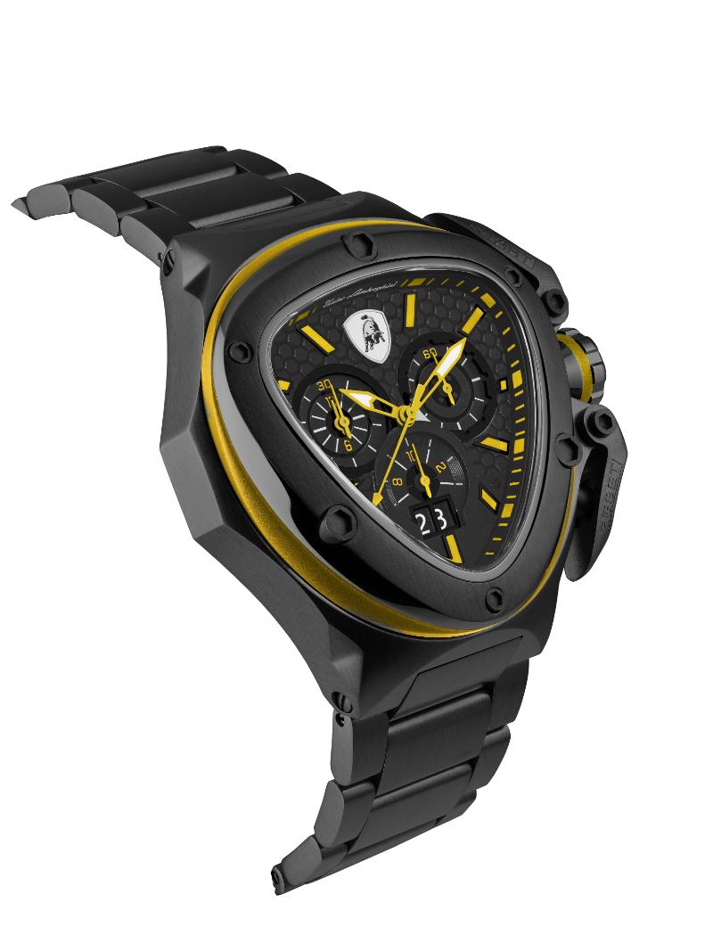 Tonino Lamborghini Spyder Quartz  Black Dial Analog Watch For Gents -  TL9XE-B