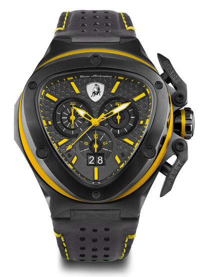 Tonino Lamborghini Spyder X Black With Embossed Honeycomb Pattern Watch For Men - TL9XE