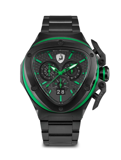 Tonino Lamborghini Spyder Quartz  Black Dial Analog Watch For Gents -  TL9XF-B