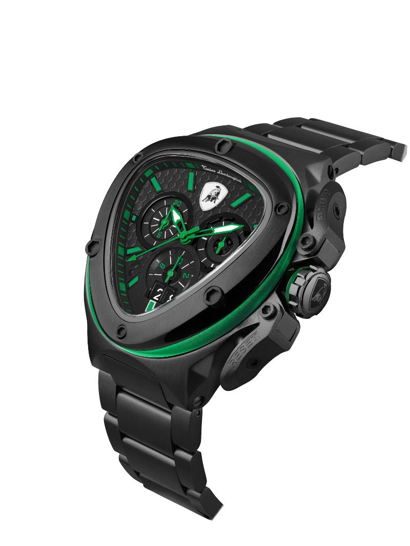 Tonino Lamborghini Spyder Quartz  Black Dial Analog Watch For Gents -  TL9XF-B