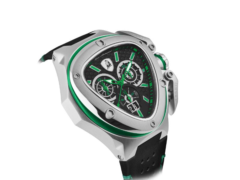 Tonino Lamborghini Spyder Quartz  Black Dial Analog Watch For Gents -  TL9XF-SS