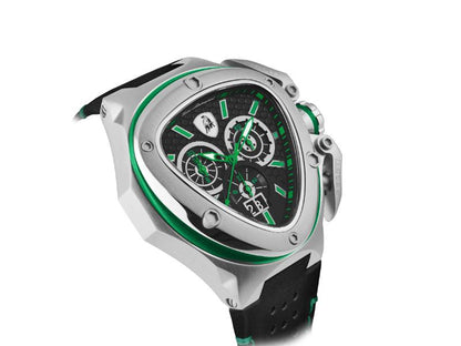 Tonino Lamborghini Spyder Quartz  Black Dial Analog Watch For Gents -  TL9XF-SS