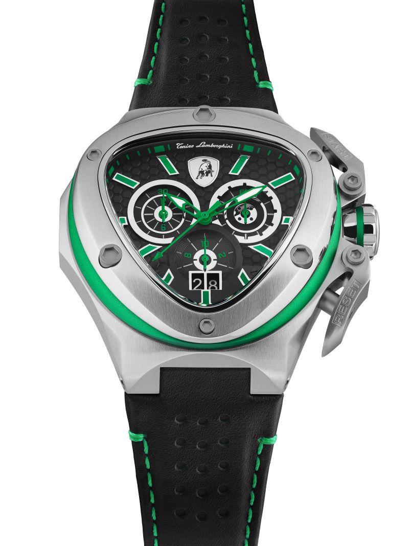 Tonino Lamborghini Spyder Quartz  Black Dial Analog Watch For Gents -  TL9XF-SS