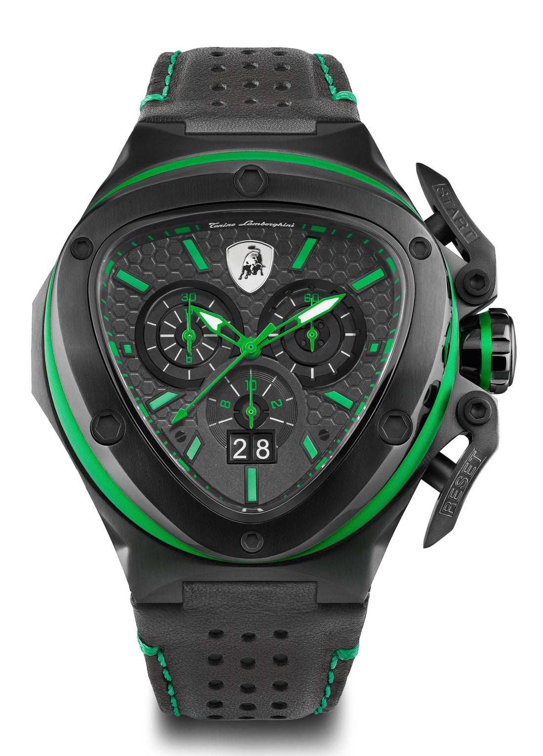 Tonino Lamborghini Spyder X Black With Embossed Honeycomb Pattern Watch For Men - TL9XF