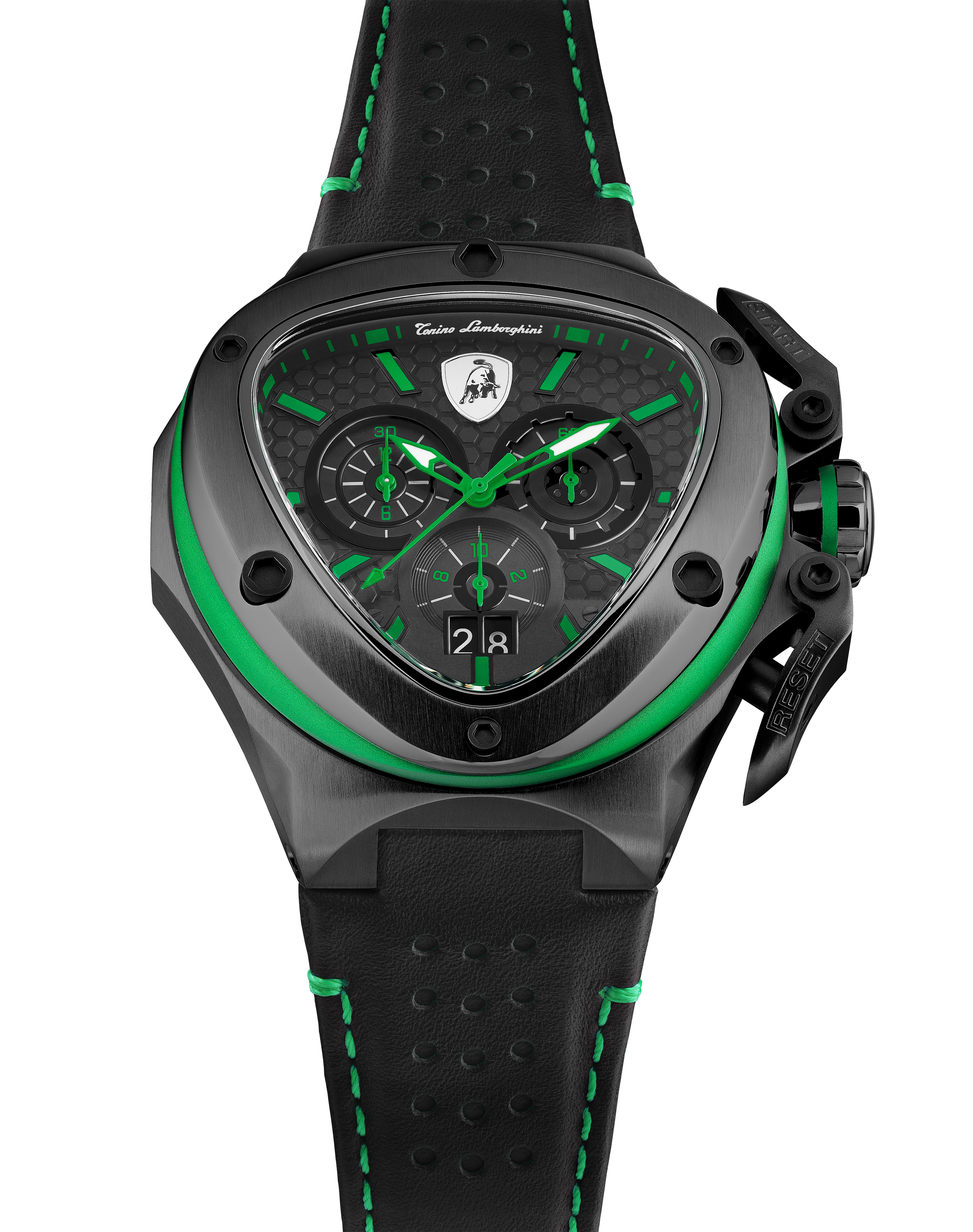 Tonino Lamborghini Spyder X Black With Embossed Honeycomb Pattern Watch For Men - TL9XF