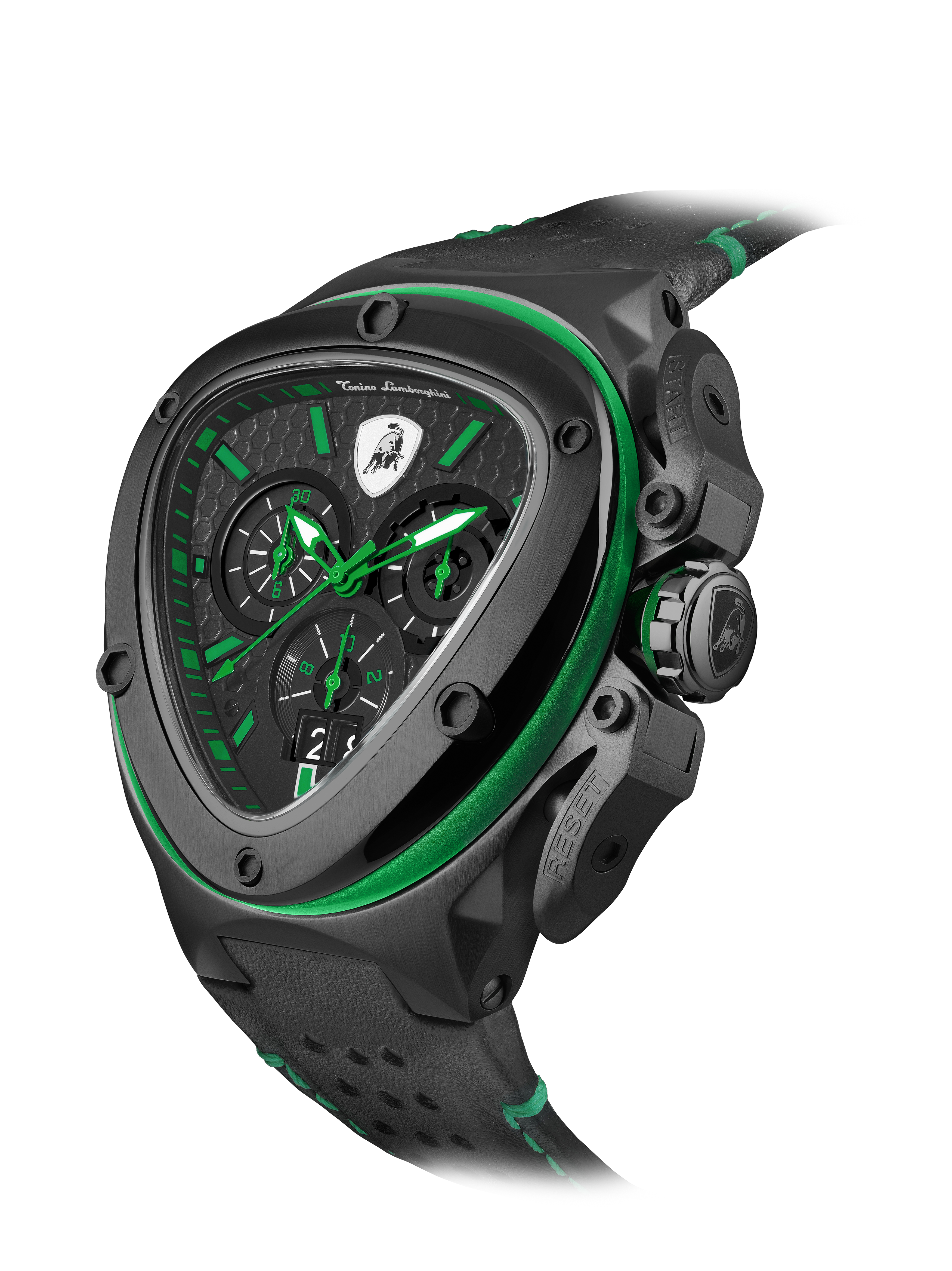 Tonino Lamborghini Spyder X Black With Embossed Honeycomb Pattern Watch For Men - TL9XF