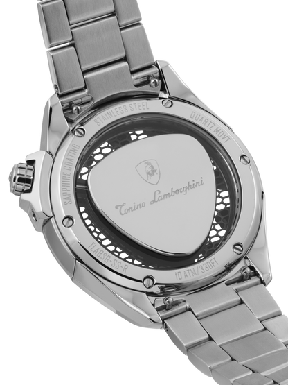 Tonino Lamborghini SHOCK ABS Black With Luminova on hands and Indexes Dial  Watch For Men - TLABSR-SS-B
