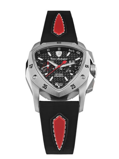 Tonino Lamborghini Swiss Made Spyder Quartz  Black Dial Analog Watch For Gents -  TLF-A13-1
