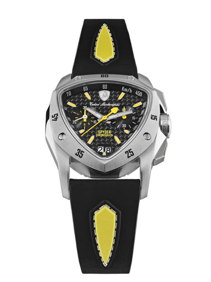 Tonino Lamborghini Swiss Made Spyder Quartz  Black Dial Analog Watch For Gents -  TLF-A13-2