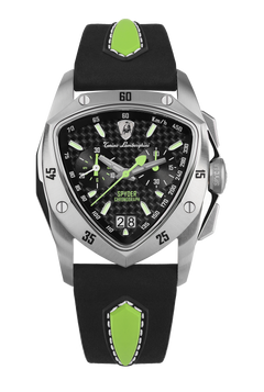 "Tonino Lamborghini New Spyder Black With  Superluminova on hours & minute hands Dial  Watch For Men - TLF-A13-3"