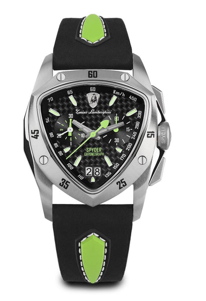 Tonino Lamborghini Swiss Made Spyder Quartz  Black Dial Analog Watch For Gents -  TLF-A13-3