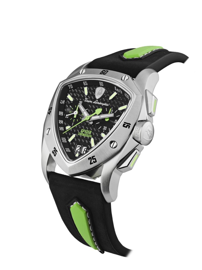 Tonino Lamborghini Swiss Made Spyder Quartz  Black Dial Analog Watch For Gents -  TLF-A13-3