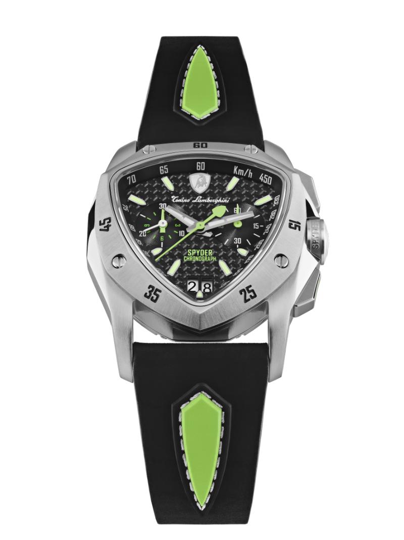Tonino Lamborghini Swiss Made Spyder Quartz  Black Dial Analog Watch For Gents -  TLF-A13-3