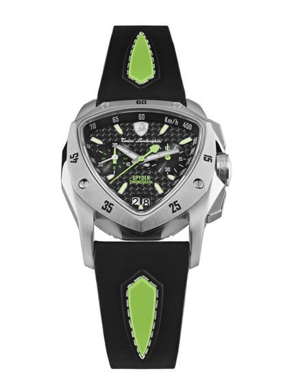 Tonino Lamborghini Swiss Made Spyder Quartz  Black Dial Analog Watch For Gents -  TLF-A13-3